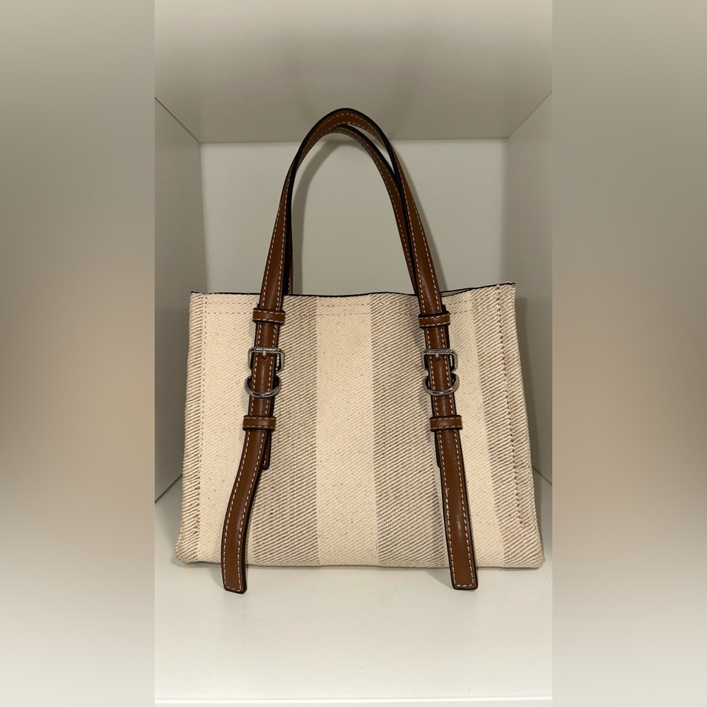 Zara Tan and Cream Bag Straps